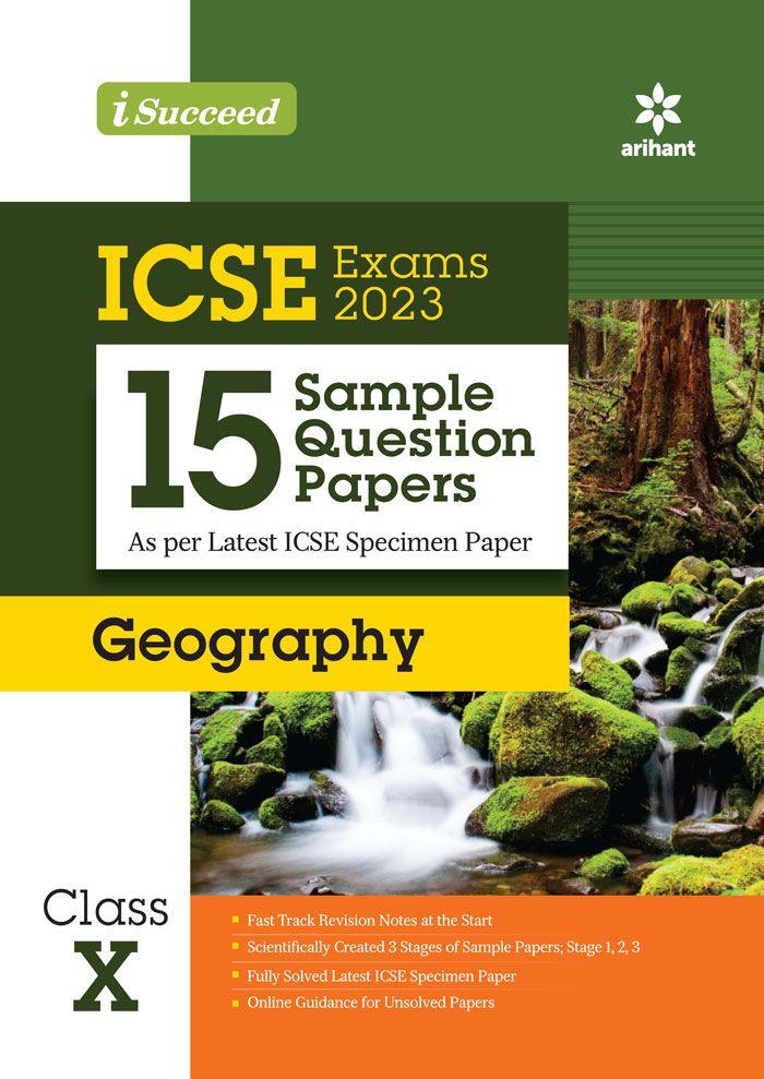 I Succeed ICSE Exams 2023 15 Sample Question Papers GEOGRAPHY Class 10