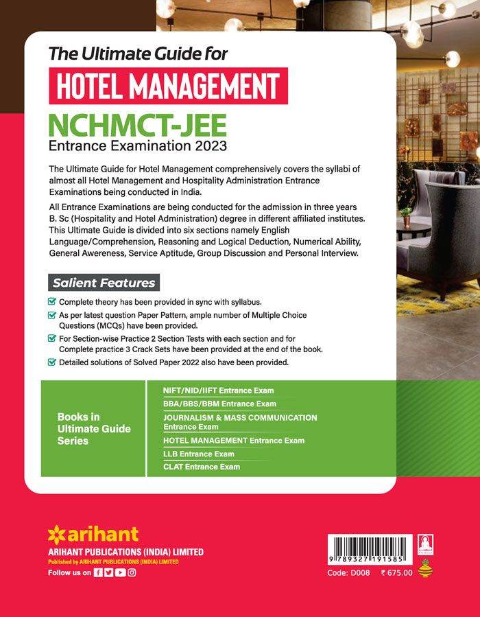 The Ultimate Guide for Hotel Management NCHMCT JEE Entrance